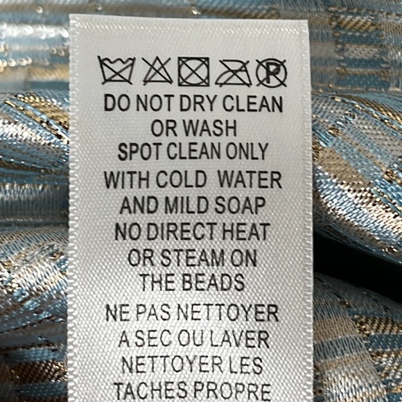 Aiden Mattox Womens Sheath Dress blue Adornments Sleeveless silver Size 2 - Picture 9 of 9